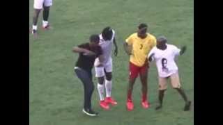 Gasmilla and Asamoah Gyan dance to Telemo at Appiah Farewell Match [upl. by Rex]