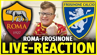 ✅ ROMAFROSINONE 20 LIVE REACTION  SICKWOLF [upl. by Nolyar]