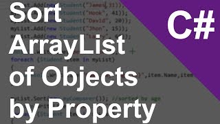 C Sort ArrayList of Objects by Property [upl. by Rednirah]