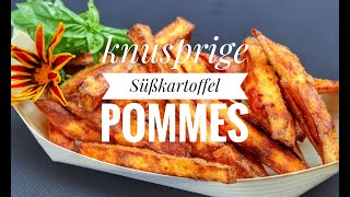 richtig knusprige Süßkartoffelpommes selbst machen  Westmünsterland BBQ [upl. by Masera]