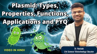 Plasmid Types Properties Functions Applications and PYQ csirnet gatebt gatb exampreparation [upl. by Hepsibah798]