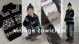 knitting  귀여움은 추위도 이긴다  vintage cowichan sub [upl. by Tullius]