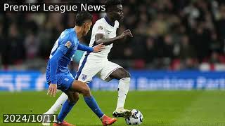 Saka leaves England match with leg injury in potential blow to Arsenal [upl. by Sinegra]