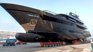 Billionaire private Giga Yachts production  Inside the worlds most luxurious shipyards [upl. by Eniamreg]