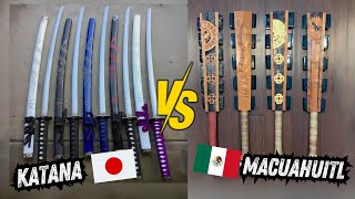 Katana VS Macuahuitl ¿Cual gana Dos miticas Armas se enfrentan [upl. by Amelie]