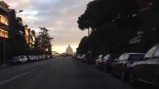 Roma Via Piccolomini  Leffetto Cupola di San Pietro [upl. by Gladstone]