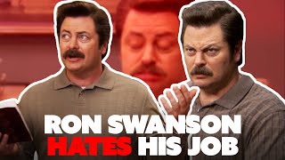 ron swanson hating his job for ten minutes straight  Parks and Recreation  Comedy Bites [upl. by Jacinda]