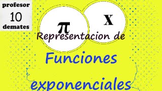 Representación de funciones exponenciales explicación [upl. by Wallack719]