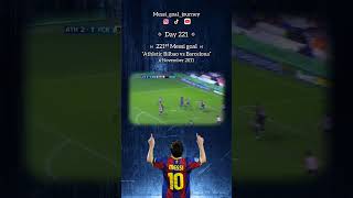 Day 221 221ˢᵗ Messi goal at Athletic Bilbao vs Barcelona on November 6 2011 [upl. by Rodney]