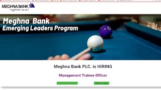 Meghna Bank Job Circular 2024Management Trainee OfficerMTOPrivate Bank Job Circular 2024 [upl. by Eberta]