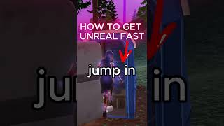 how to get unreal fast fortniterankedandhowitworks fortnite pleasesubscribe fort [upl. by Gnauq786]