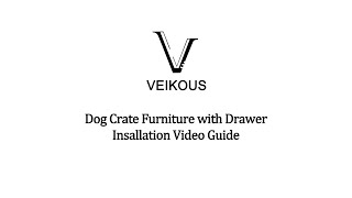 Veikous Dog Crate Furniture with Drawer [upl. by Ahseena]