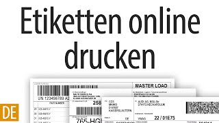 Etiketten und Labels online erstellen und drucken [upl. by Adal]