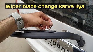 Wagon R Wiper blade change  Monsoon me wipers change karva le  Vadodara [upl. by Asaert]