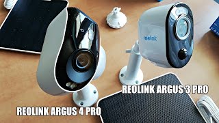 KAMERA REOLINK ARGUS 3 PRO vs KAMERA REOLINK ARGUS 4 PRO [upl. by Darb]