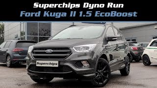 Superchips Dyno Run  Ford Kuga II 15 EcoBoost 150PS EURO6 [upl. by Jermaine]