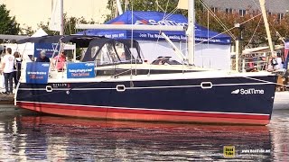 2015 MarlowHunter Marlow 40 Sailing Yacht  Deck Interior Walkaround  2015 Annapolis Boat Show [upl. by Ramburt]