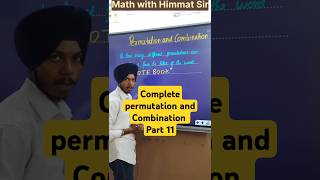 Class 11 Ch6  Part  11 Permutation and combination  Permutations of object with repetition [upl. by Ahsart]