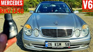 MERCEDES BENZ E240 V6 SÜRÜŞ HİSSİ  USTAYA KIZDI SUNROOFU TAMİR ETTİ  2600 177HP  0100 HIZLANMASI [upl. by Atalante908]