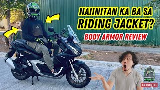 Mas OK ba to sa Riding Jacket  Forcefield Body Armor Review  Honda ADV 160 [upl. by Ahsiuq]