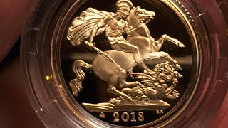 The 2018 Gold Proof Sovereign in hand  Whats the verdict [upl. by Ecirum]