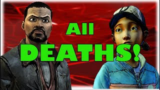 The Walking Dead ALL Character Deaths  Telltales The Walking Dead Season 1 [upl. by Nathanial]