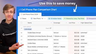 I Built A Cell Phone Plan Comparison Chart [upl. by Nesila890]