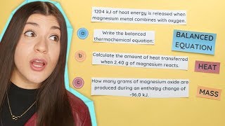 Enthalpy Stoichiometry Part 1 Finding Heat and Mass [upl. by Dora]