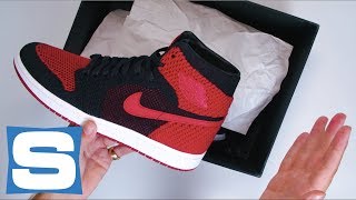 quotBannedquot Air Jordan 1s Are Back With Flyknit  Unboxing [upl. by Maia921]