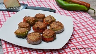 Anelli di verdure ripieni di carne  Ricette che Passione [upl. by Nirag158]