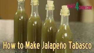 How to Make Jalapeno Tabasco Sauce  Making Green Tabasco Sauce at Home [upl. by Nedyaj]