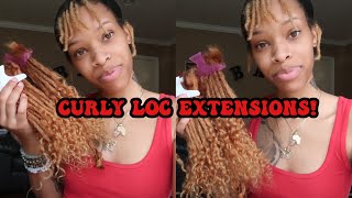 i made my own loc extensions… with curly ends [upl. by Tori60]