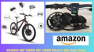 NOGRAX 48V Electric Bike Rear Drive Kit 1000W vs 1500W ShowdownAmazon 2024 [upl. by Roth]