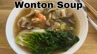 Delicious Homemade Wonton Soup  Easy Recipe [upl. by Brock]