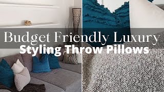 BUDGET FRIENDLY LUXURY Throw Pillow Covers  Couch Bed Boucle Pillows On Amazon [upl. by Ailam477]