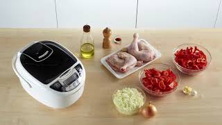 Tefal 10 in 1 Rice amp Multicooker RK705 Demonstration Video [upl. by Darcey]