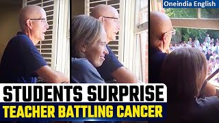 US Watch Heartwarming Video of 400 Students Singing for Teacher Battling With Cancer  Oneindia [upl. by Marcelo415]