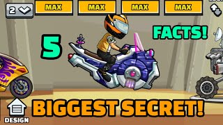 BIGGEST SECRET OF HOVER BIKE 🤔 5 INVISIBLE WHEEL FACTS  Hill Climb Racing 2 [upl. by Annez]