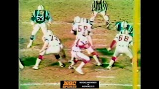 1975 12 21 New England Patriots  Baltimore Colts NBC Highlights [upl. by Durware]