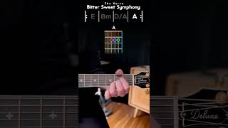 Bitter Sweet Symphony The Verve Guitar Chords Tab guitar guitarist acousticguitar guitarlesson [upl. by Ade]