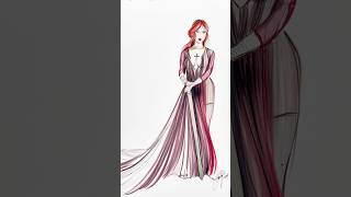 Chappell Roan at the VMAs chappellroan asmr copic fashionillustration vmas copicmarkers [upl. by Drape]