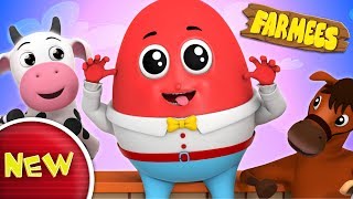 Humpty Dumpty Sat On A Wall  Nursery Rhymes  Baby Songs  Children Rhymes by Farmees [upl. by Nyleuqaj]