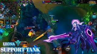 Wild Rift Leona Support Tank gameplay  League of legends [upl. by Alym]