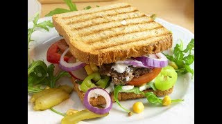 Sandwich Rezept Toast Kontaktgrill quotTeriyaki Artquot [upl. by Nosirrah894]