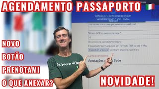 Passaporte Italiano  Novo Arquivo Prenotami  O que anexar e como  E mais info sobre Passaporto [upl. by Pihc]