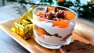 Weihnachtliches Mandarinen  Schmand Dessert mit Spekulatius und Zimt [upl. by Eelasor745]