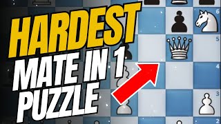 Hardest Mate in 1 Puzzle Even Grandmasters got tricked [upl. by Oslec]