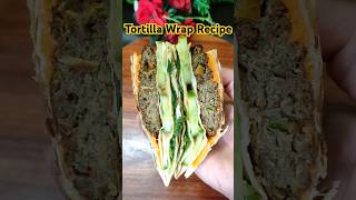 Tortilla Wrap Recipe  Trending Chapli Kebab Recipe  trending food recipe [upl. by Oluas]