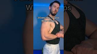 3 Exercises To Grow Wider Biceps💪 [upl. by Zillah914]