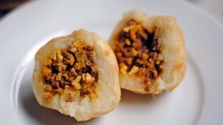 COLOMBIAN PAPAS RELLENAS  How To Make Potato Turnovers  SyS [upl. by Anileme342]